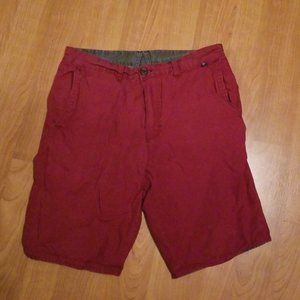 Reversible shorts!  Dark red and grey.  Size 33